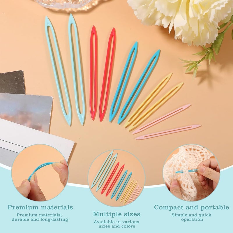 HaiFafafaing 10 Pcs Large Eye Finishing Yarn Needles for Sewing Weaving in Ends, Assorted Weaving Sewing Needles, Darning Needle for Yarn Crochet Knitting - Image 3